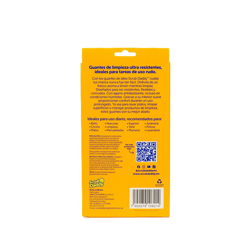 Back of Latex Gloves Box